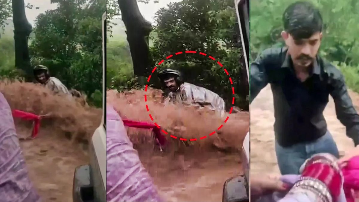 हिमाचल में दुप्पटे से बची पानी के तेज बहाव में फंसे युवक की जान, नवविवाहित जोड़े ने जान पर खेल दिखाई इंसानियत